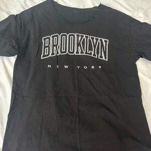 Brandy Melville Black Brooklyn Tee